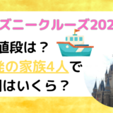 ディズニークルーズ2028値段は？日本発の家族4人での費用はいくら？